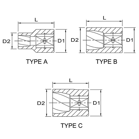 Tuýp mở ốc gãy 1/2